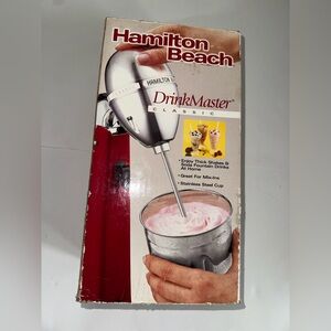 Hamilton Beach DrinkMaster Mixer - Silver and Red